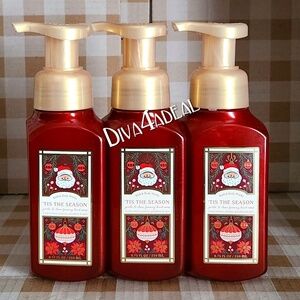 3x Bath Body Works TIS THE SEASON Foaming Hand Soap Set